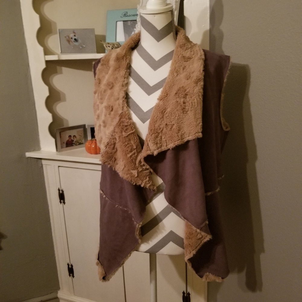Faux Suede Vest